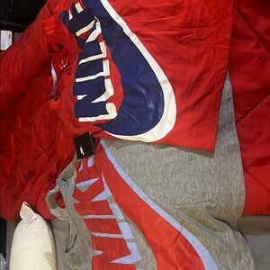 Nike Red and Blue Graphic T-Shirts.. two tank tops one red one gray